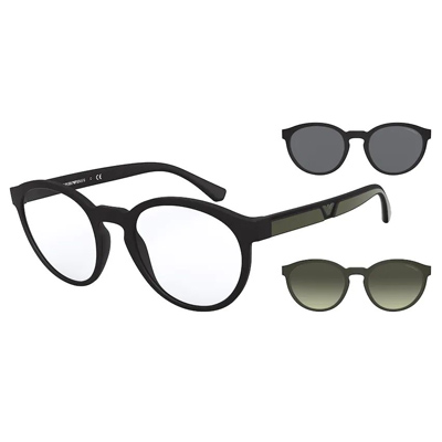 Armani glasses with store magnetic sunglasses